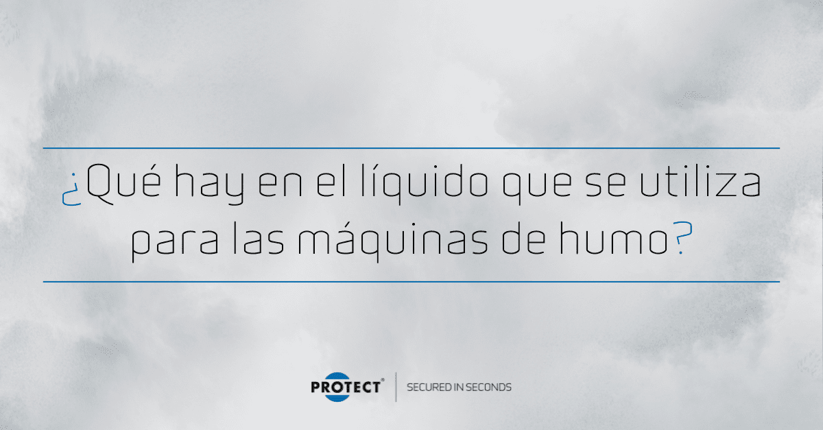 ¿Qué hay en el líquido que se utiliza para las máquinas de humo?