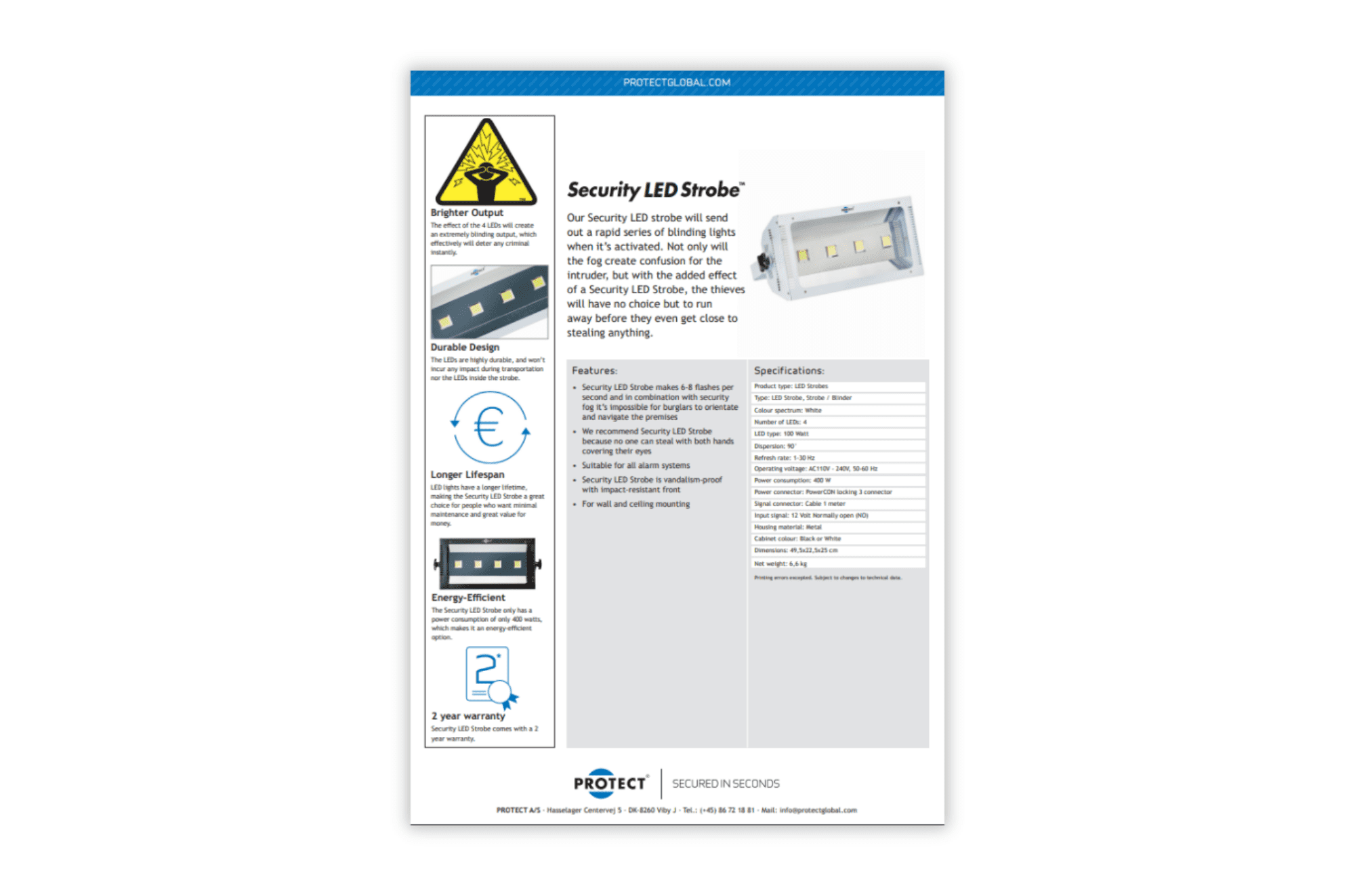 security led strobe datasheet