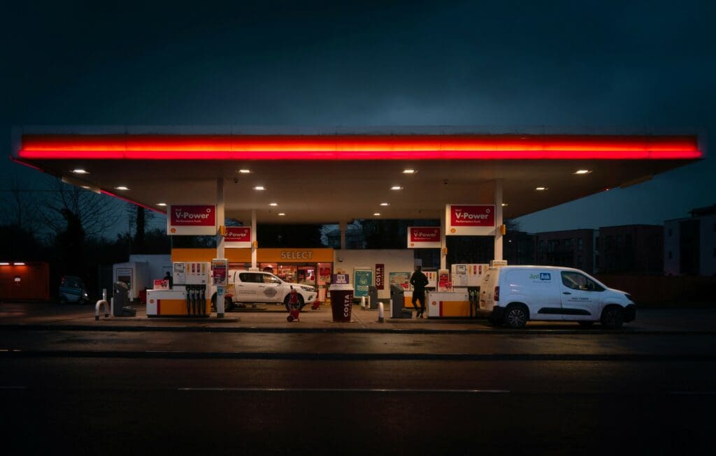 gas station