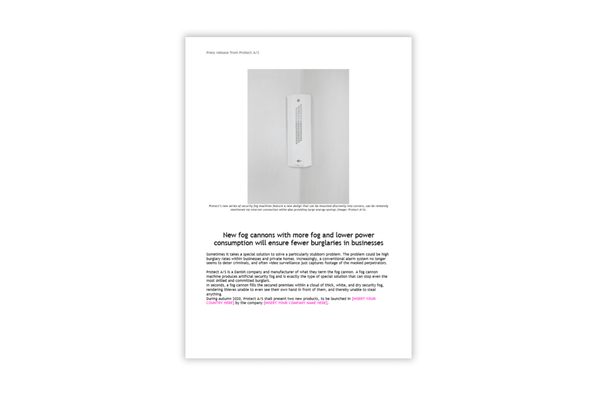 atm protection press release
